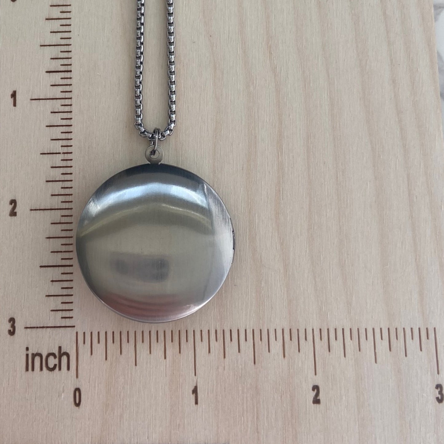 Silver Sunflower Locket Necklace
