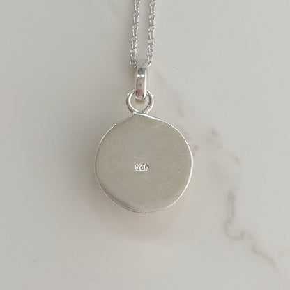 Tiny Sterling Silver Working Compass Necklace