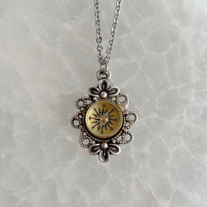 Victorian Style Compass Necklace