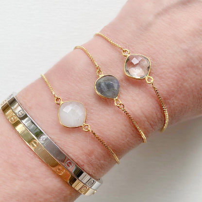 Gold Gemstone Bracelet