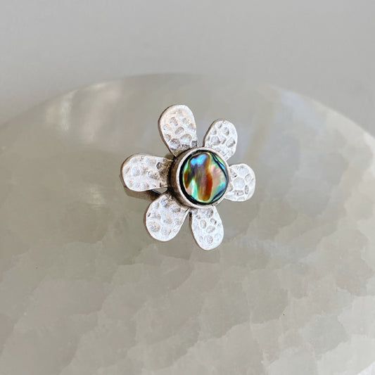 Abalone Daisy Ring