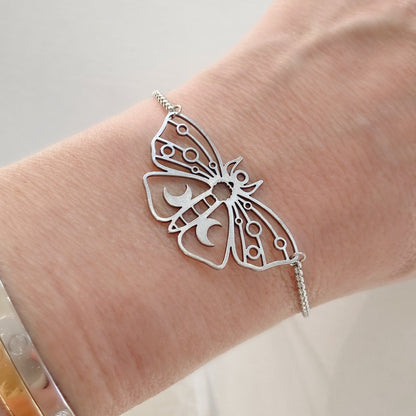 Silver Butterfly Bracelet