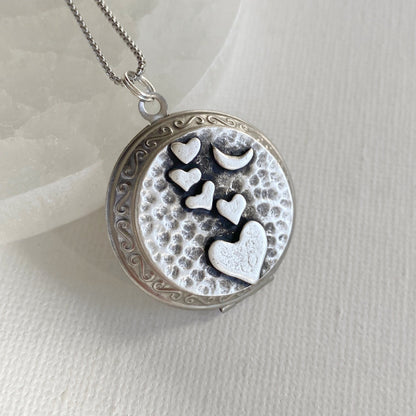 To the Moon Locket Necklace